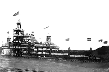 Flax Palace ca1891 -  'Iowa Pathways', Iowa Public Television photo