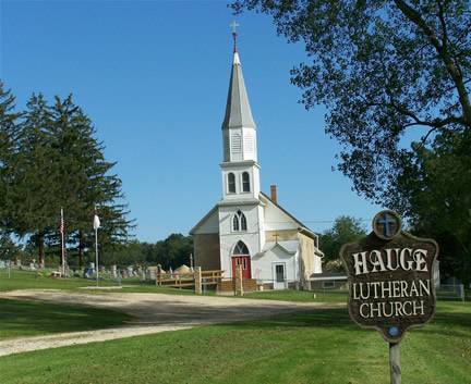 Hauge Lutheran cemetery - photo by Gerhardt Leffler 