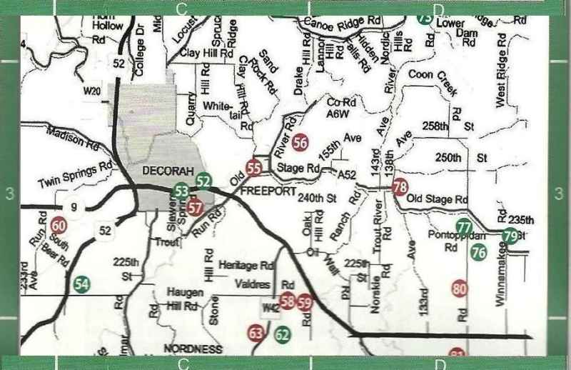 Pioneer cemetery map provided by Boyd Wasson