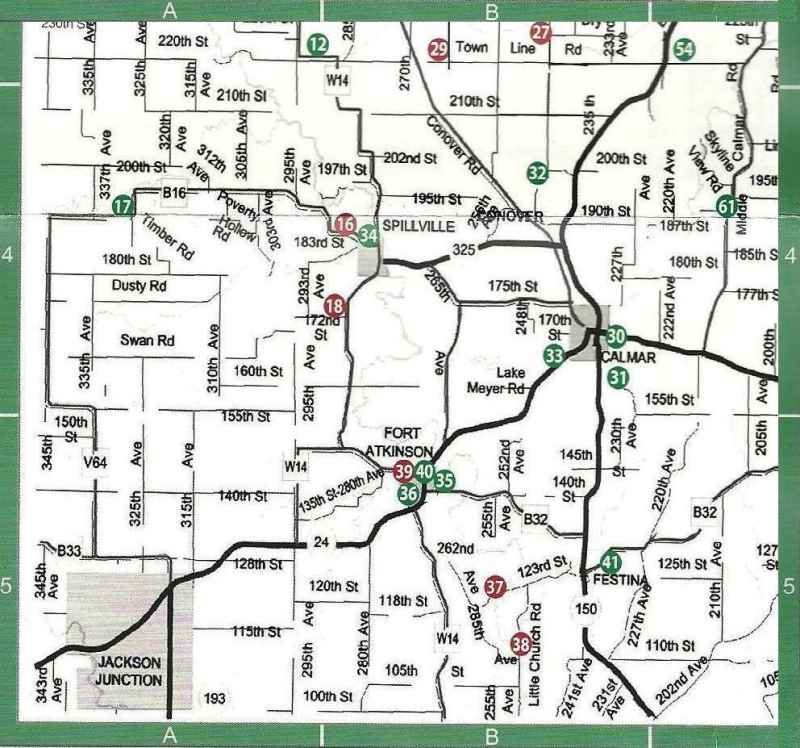 Pioneer cemetery map provided by Brad Wasson