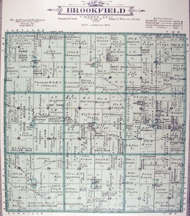 Brookfield Township, 1913