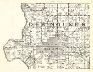 1935 Plat Book, Des Moines Township