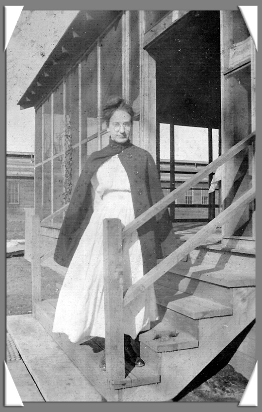 Young nurse, Camp Dodge, Iowa, 1918.