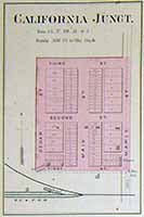 Map of California Junction 1884