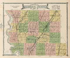 Harrison County Map 1922