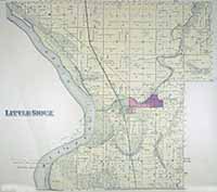 Little Sioux Township Map and Plat 1884