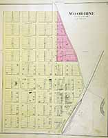 Map of Woodbine 1884