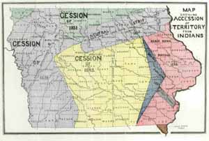 Map Dunker Churches, Iowa